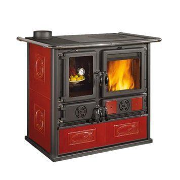 Кухонна піч на дровах La Nordica ROSA SX REVERSE 8,2 кВт (CERAMICA Bordeaux) 3005800 фото