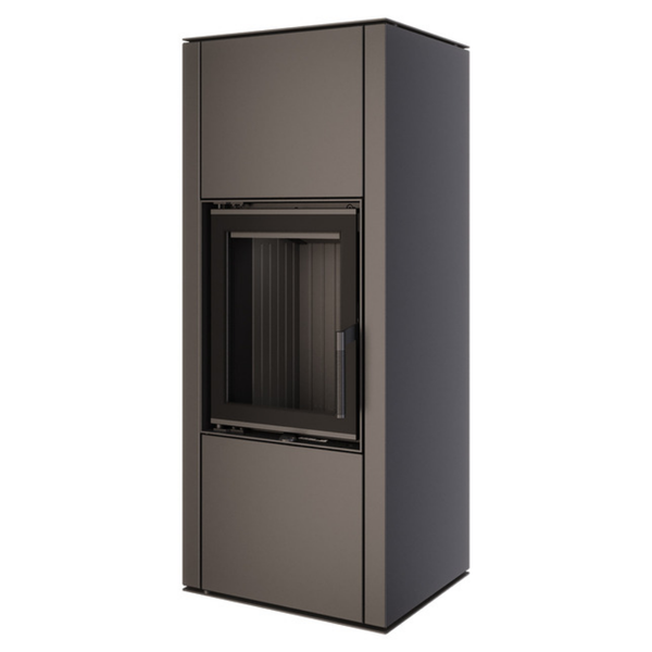 Сталева піч камін SAVEN Vatra L 40x50 ECO 6.6 кВт на дровах (чорний шамот) SV/L/40/50/BL фото