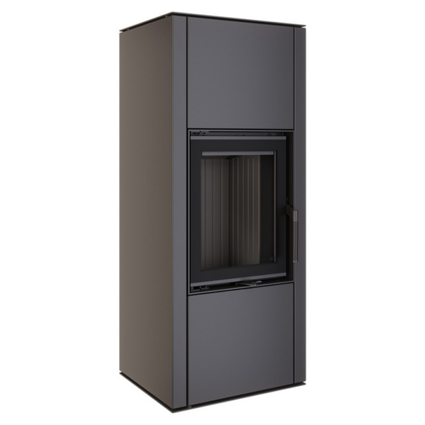 Сталева піч камін SAVEN Vatra L 40x50 ECO 6.6 кВт на дровах (чорний шамот) SV/L/40/50/BL фото