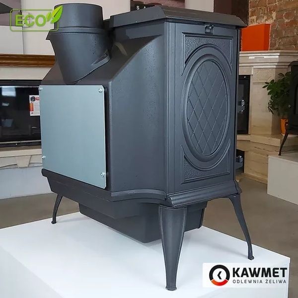Чугунная печь-камин KAWMET Premium ARES S7 ECO 11,3 кВт на дровах S7 фото