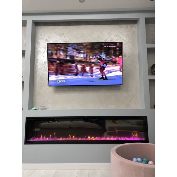 Настінний електрокамін Dimplex Ignite XLF 74 з обігрівом THWG XLF74 фото