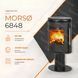 Чугунная печь-камин MORS&Oslash; 6848 5,8 кВт на дровах (на ножке) 6848 MORS&Oslash; фото 4