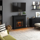 Каминокомплект Tagu LARSEN PowerFlame 2 с обогревом (черный) FM462-BL1 фото 4
