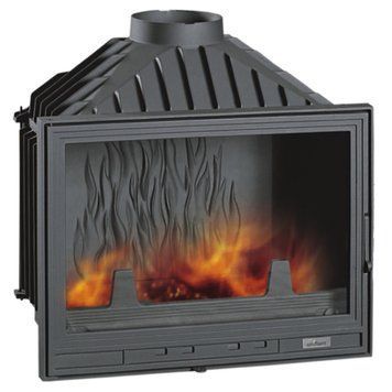 Чугунная каминная топка UNIFLAM 700 OPTIMA ECO 12 кВт с шибером 3127 фото