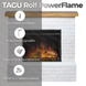 Каминокомплект Tagu ROLF PowerFlame с обогревом (белый) M470WH2-23PF1A фото 11