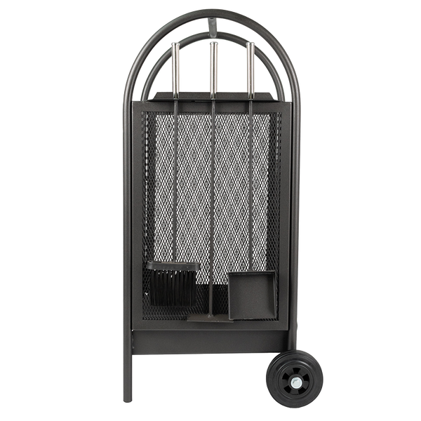 Стальная дровяная корзина Экожар Mira (черная) 30030021 фото