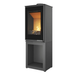 Сталева піч-камін KAWMET VENUS S16 L-Box Decor ECO 9.5 кВт з боксом для дров WS16-LBox-Decor фото 2