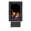Комплект чавунних дверцят Iron Fire Brown 440x640 мм для каміна/барбекю з вогнетривким склом Robax + піддувальна Style 35 315х180 мм