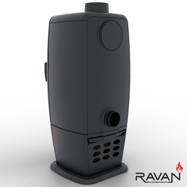 Чавунна піч камін Ravan Incorta Pro 14 кВт на дровах 5286 фото