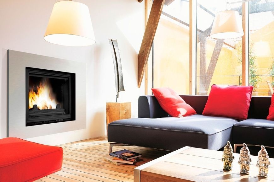 Чавунна камінна топка UNIFLAM 700 LUX ECO 12 кВт з шибером 3130 фото