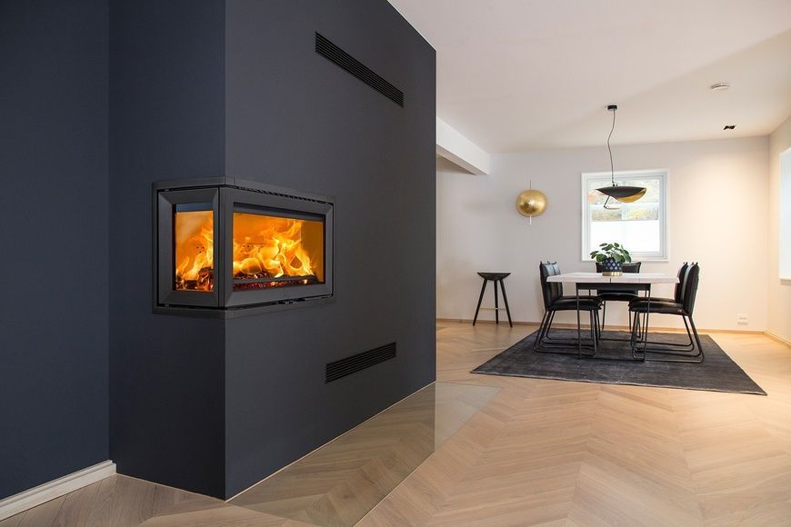Чугунная каминная топка Jotul I 620 FL 9 кВт с боковым левым стеклом 30051935 фото