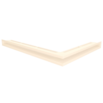 Кутова вентиляційна решітка для каміна SAVEN Loft Angle 60х600х800 ліва (кремовий) Loft/NL/6/60/80/С фото