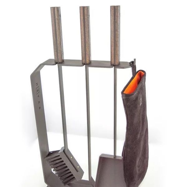 Набір для каміну SAVEN Set 6 L black SS/6L/BL фото