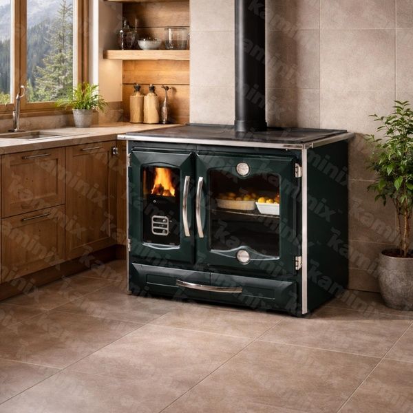Кухонная печь на дровах La Nordica SUPREMA 9 кВт (Black) 3004330 фото