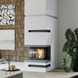 Стальная каминная топка DEFRO HOME INTRA XSM C 8 кВт (белый шамот) KOM-PR-XSM-C фото 2