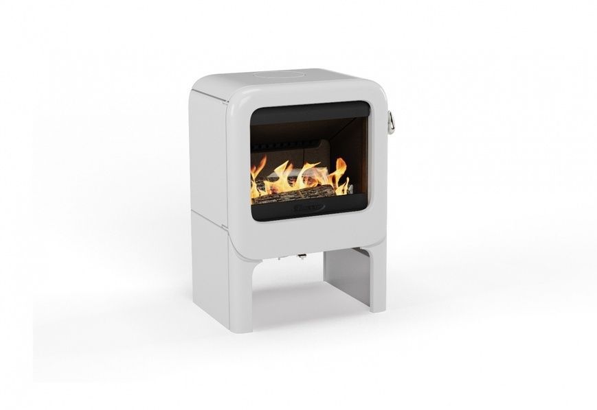 Чавунна піч-камін DOVRE ROCK 350 TB 7 кВт на дровах (біла емаль) Dovre ROCK 350 TB / E12 фото