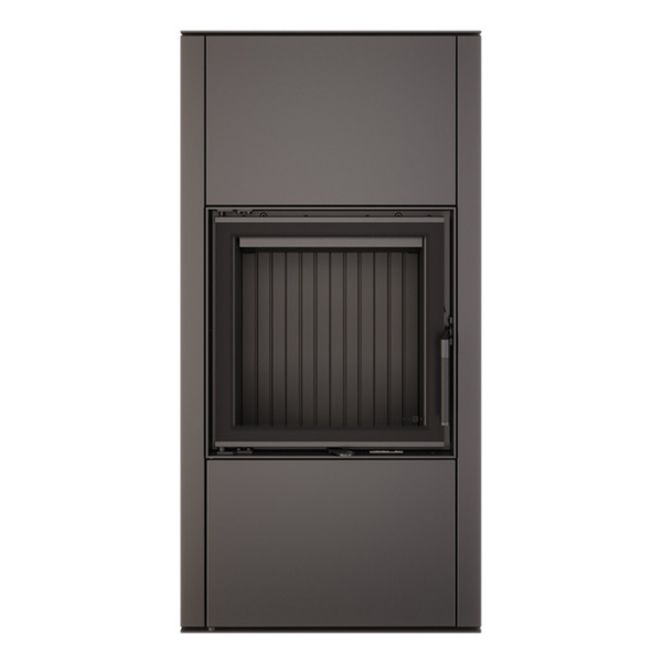 Стальная печь камин SAVEN Vatra XL 50x50 ECO 8.4 кВт на дровах (черный шамот) SV/XL/50/50/BL фото