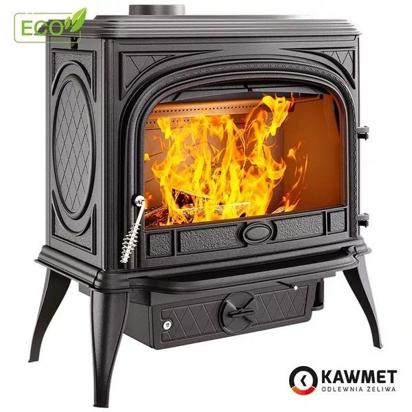 Чугунная печь-камин KAWMET Premium SPHINX S6 ECO 13,9 кВт на дровах S6 фото