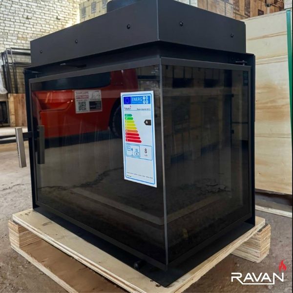 Чавунна камінна топка Ravan IMPERIAL 700 R на дровах 16 кВт 3177 фото