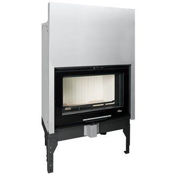 Сталева камінна топка UNIFLAM 760 EVO 10 кВт з гільйотиною 3140 фото