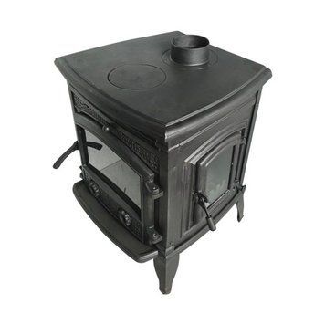 Чавунна піч-камін FLAME STOVE SIRIUS STAR на дровах 10 кВт з бічними дверцятами FS-016YK фото