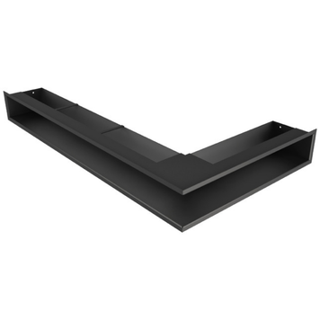 Кутова вентиляційна решітка для каміна SAVEN Loft Angle 95х450х800 ліва (чорний) LOFT/NL/9,5/45/80/BL фото