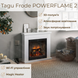 Каминокомплект Tagu FRODE PowerFlame 2 с обогревом (белый) FM461-WH1 фото 7
