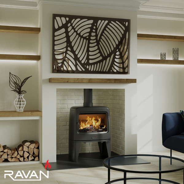 Чавунна піч камін Ravan Tenesi 14 кВт на дровах 5285 фото