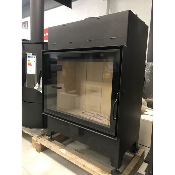 Сталева камінна топка AK SPARK 90x54 13 кВт на дровах AKS90/54 фото