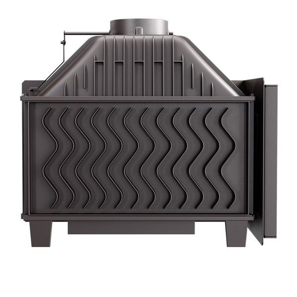 Чугунная каминная топка KawMet W16 13,5 кВт с левым боковым стеклом KAW-MET W16 LB 13.5KW/EСO фото
