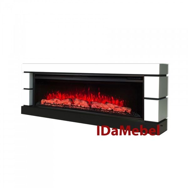Каминокомплект IdaMebel Blanca Vision 60 LOG Color с обогревом (белый) 24493 фото