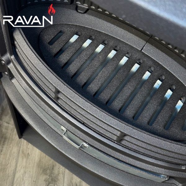 Чавунна піч камін Ravan Deluxe 14 кВт на дровах 5283 фото