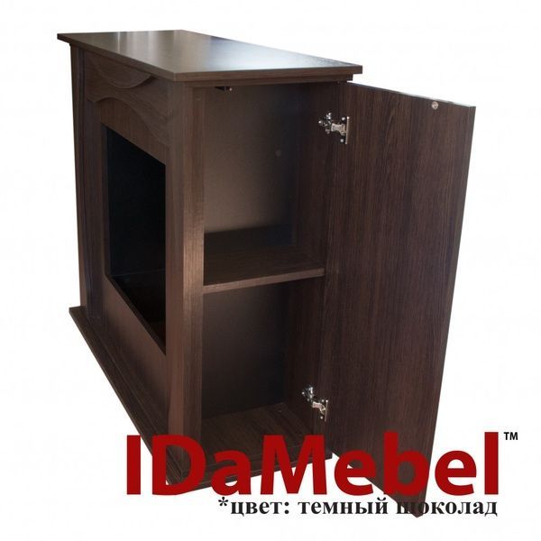 Каминокомплект IdaMebel Denpasar Royal 3D Inferno (коричневый) 2534 фото