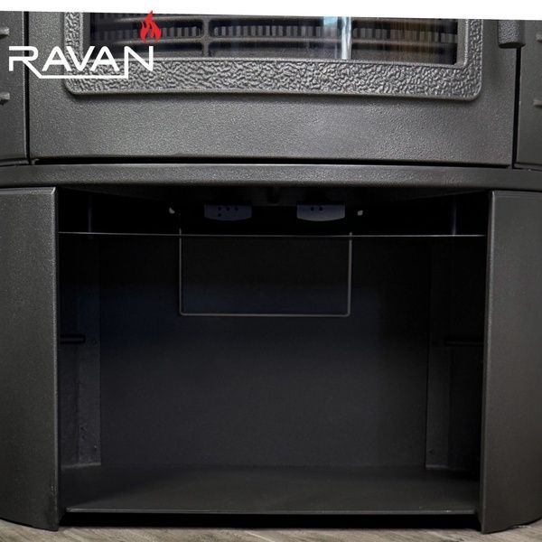 Чавунна піч камін Ravan Deluxe 14 кВт на дровах 5283 фото