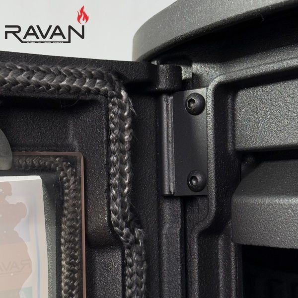 Чавунна піч камін Ravan Deluxe 14 кВт на дровах 5283 фото
