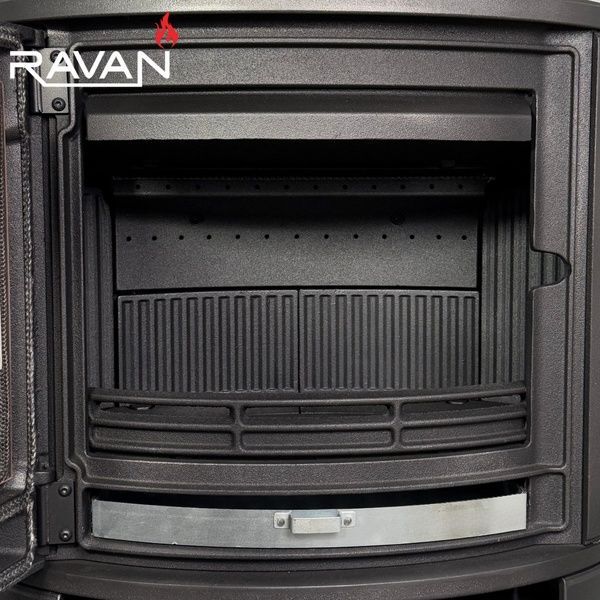Чавунна піч камін Ravan Deluxe 14 кВт на дровах 5283 фото