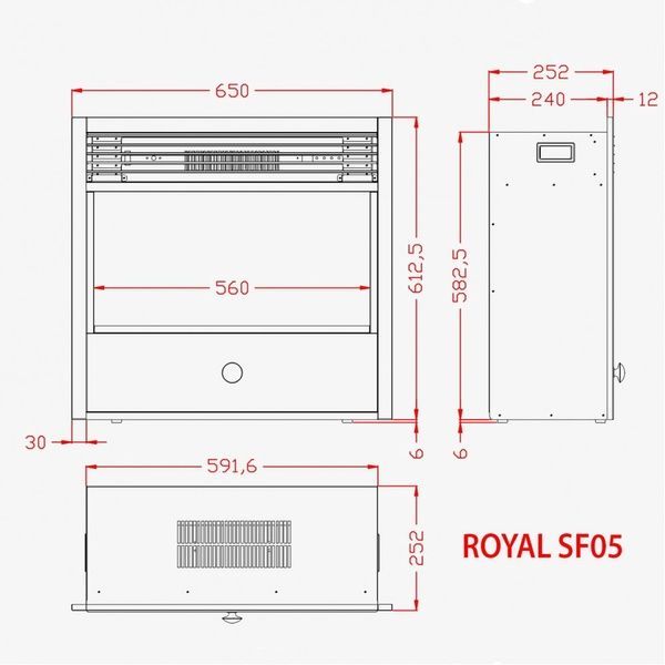 Паровая электрическая вставка Royal 3D Etna SF05 с обогревом Etna SF05 фото