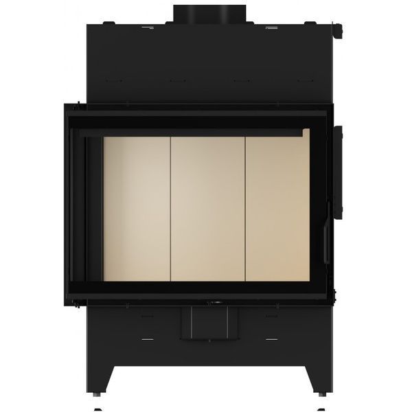 Сталева камінна топка AK SPARK 72x40x54 L/R 11 кВт на дровах з кутовим склом AKS72/40/54L фото