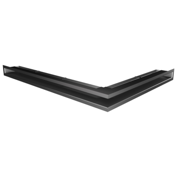 Кутова вентиляційна решітка для каміна SAVEN Loft Angle 60х600х800 ліва (графіт) Loft/NL/6/60/80/G фото