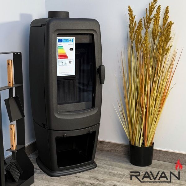 Чавунна піч камін Ravan Incorta 10 кВт на дровах 5280 фото