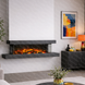 Трьохсторонній електрокамін La Nordica LUMEN 870 з обігрівом (з рамкою ANTHRACITE) 3005740 ANTHRACITE фото 3