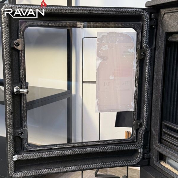 Чавунна піч камін Ravan Magic 10 кВт на дровах 5268 фото