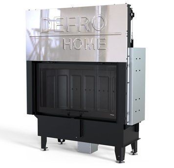 Стальная каминная топка DEFRO HOME INTRA LA G 16,5 кВт с гильотиной (черный шамот) KOM-PR-LA-G-black clam фото