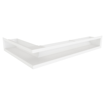 Кутова вентиляційна решітка для каміна SAVEN Loft Angle 90х600х400 права (білий) Loft/NP/9/60/40/W фото