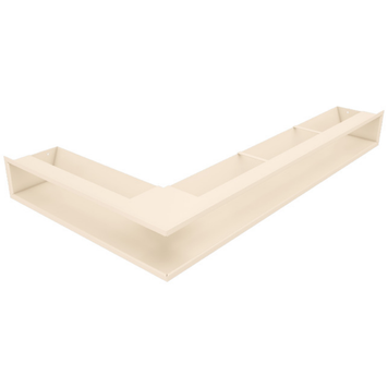 Кутова вентиляційна решітка для каміна SAVEN Loft Angle 95х800х450 права (кремовий) LOFT/NP/9,5/80/45/С фото