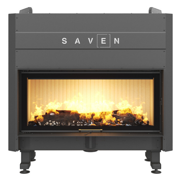 Стальная каминная топка SAVEN Balance Up 110х50 ECO 15 кВт с гильотиной SB/110/50/UP фото