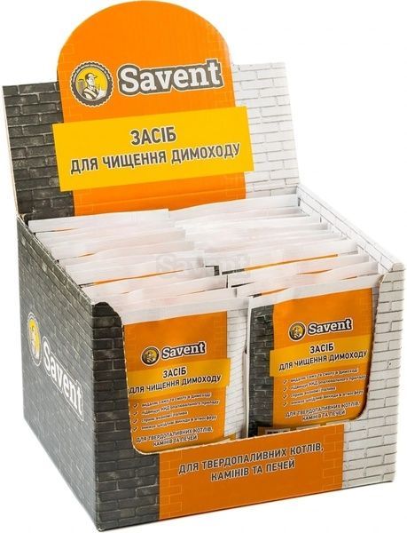 Средство для чистки дымоходов каминов и печей Savent 1 кг (25 шт*40 г) 104835 фото
