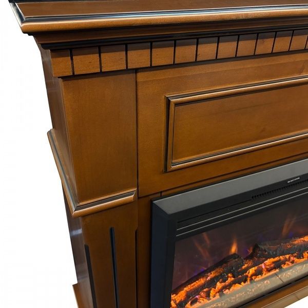 Каминокомплект IDaMebel Sorrento ольха Goodfire 26 с обогревом (коричневый) 24488 фото