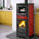 Варочная печь-камин La Nordica TERMOROSSELLA PLUS FORNO DSA 11,1 кВт с водяным контуром и духовкой (CERAMICA Liberty Bordeaux) 3004500 фото 3