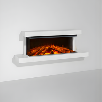 Трехсторонний электрокамин La Nordica LUMEN 1200 с обогревом (с рамкой CHALK) 3005741 CHALK фото